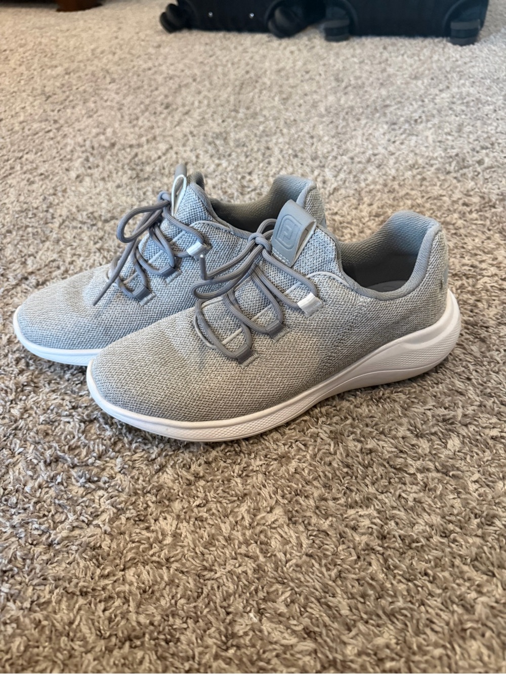 FootJoy Women's Light Gray Knit Lace-Up Sneakers
